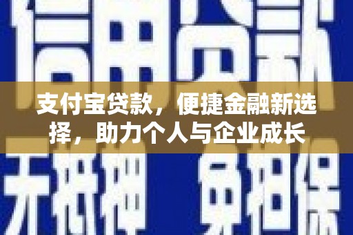 桐城支付宝贷款，便捷金融新选择，助力个人与企业成长