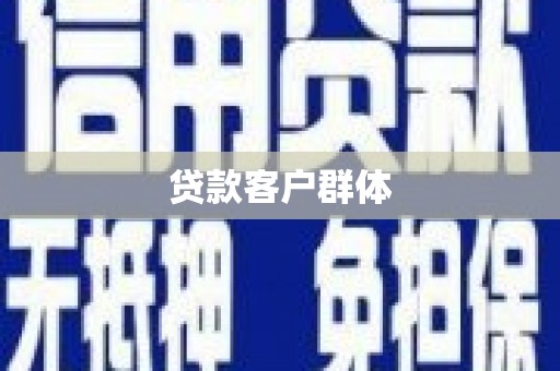 桐城贷款客户群体