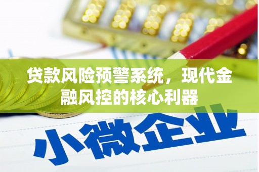桐城贷款风险预警系统，现代金融风控的核心利器