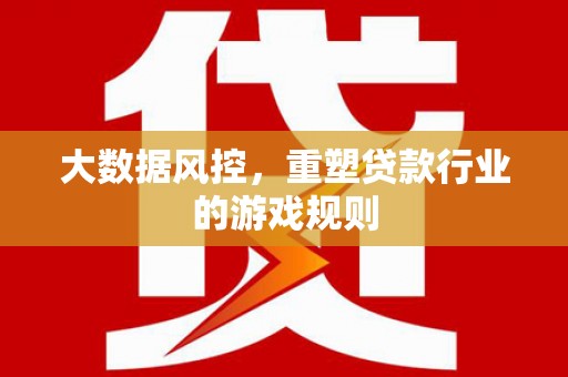 桐城大数据风控，重塑贷款行业的游戏规则