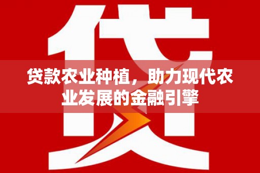 桐城贷款农业种植，助力现代农业发展的金融引擎