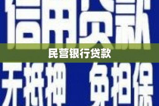 桐城民营银行贷款