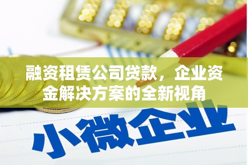桐城融资租赁公司贷款，企业资金解决方案的全新视角