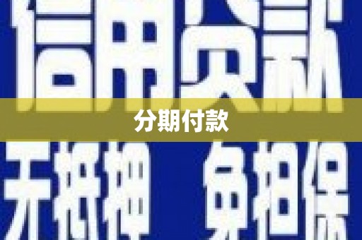 桐城分期付款