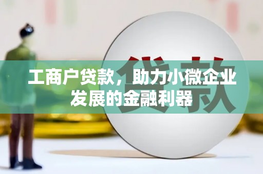 桐城工商户贷款，助力小微企业发展的金融利器
