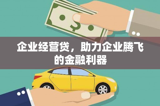 桐城企业经营贷，助力企业腾飞的金融利器