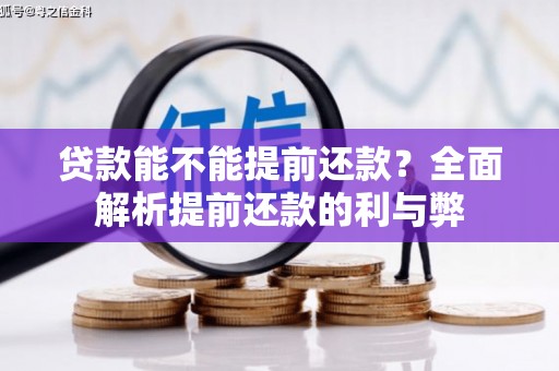 桐城贷款能不能提前还款？全面解析提前还款的利与弊