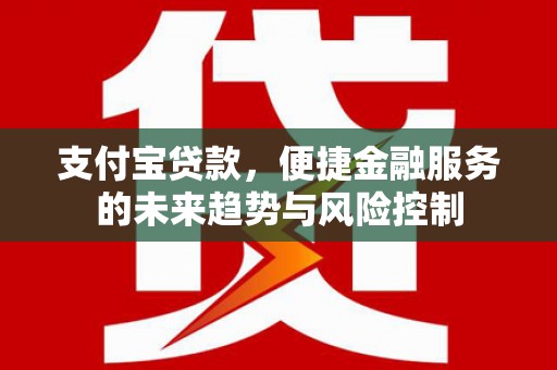 桐城支付宝贷款，便捷金融服务的未来趋势与风险控制