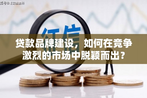 桐城贷款品牌建设，如何在竞争激烈的市场中脱颖而出？