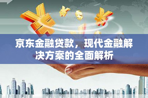 桐城京东金融贷款，现代金融解决方案的全面解析