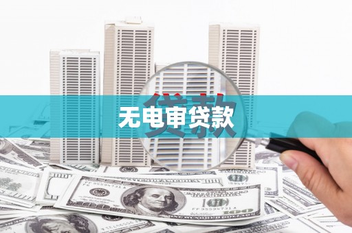 桐城无电审贷款