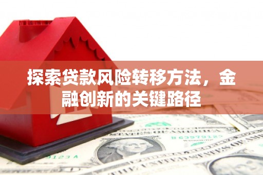 桐城探索贷款风险转移方法，金融创新的关键路径