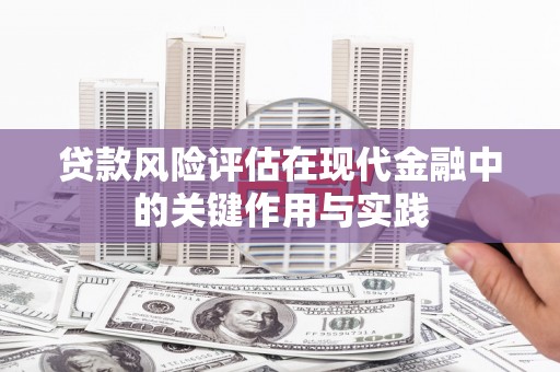 桐城贷款风险评估在现代金融中的关键作用与实践