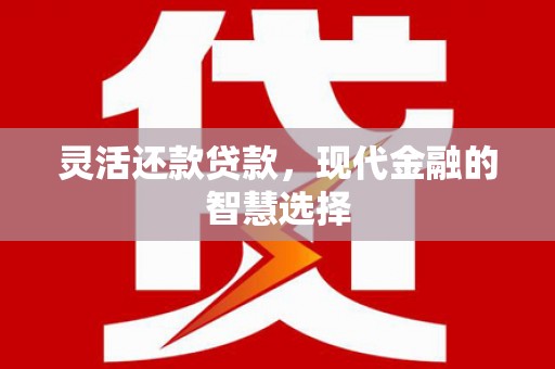 桐城灵活还款贷款，现代金融的智慧选择