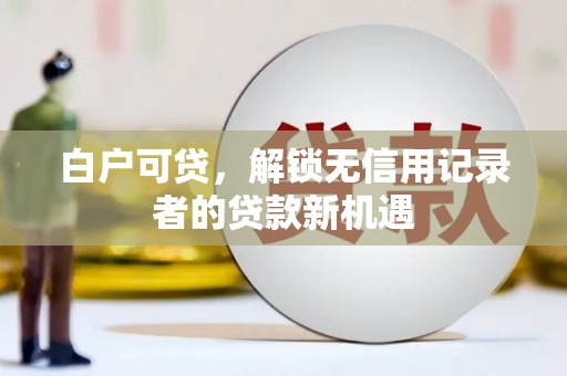 桐城白户可贷，解锁无信用记录者的贷款新机遇
