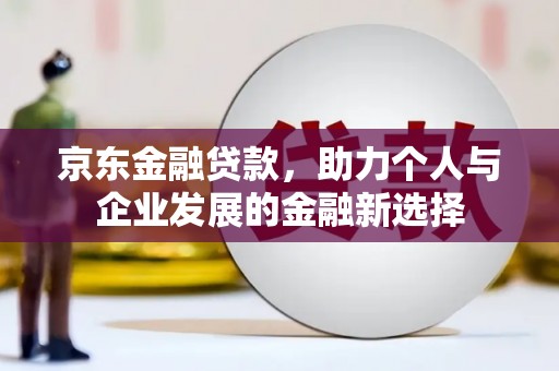 桐城京东金融贷款，助力个人与企业发展的金融新选择