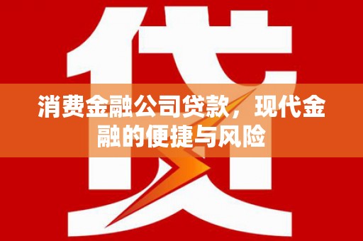 桐城消费金融公司贷款，现代金融的便捷与风险