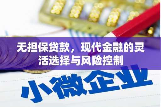 桐城无担保贷款，现代金融的灵活选择与风险控制