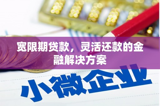 桐城宽限期贷款，灵活还款的金融解决方案