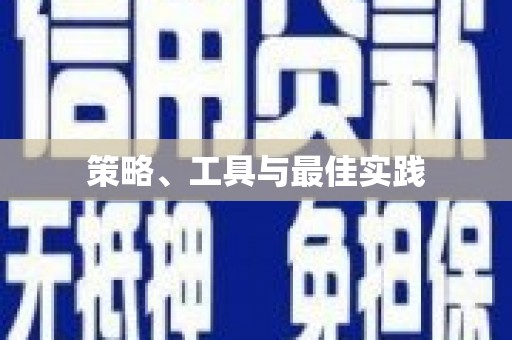 桐城策略、工具与最佳实践