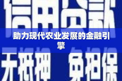 桐城助力现代农业发展的金融引擎