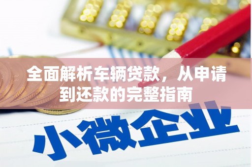 桐城全面解析车辆贷款，从申请到还款的完整指南
