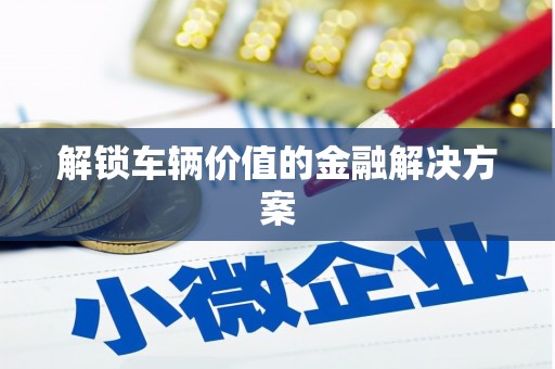 桐城解锁车辆价值的金融解决方案