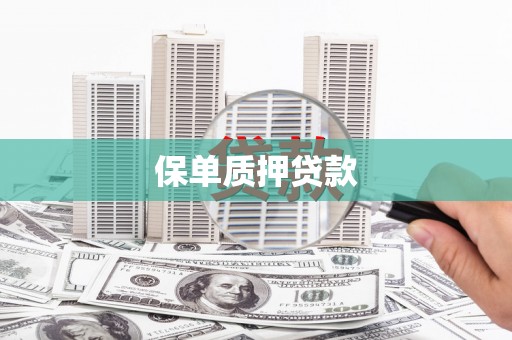 桐城保单质押贷款