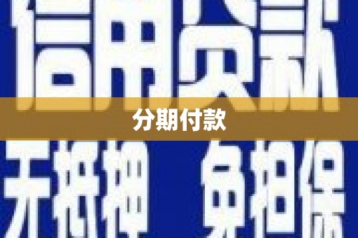 桐城分期付款