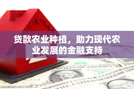 桐城贷款农业种植，助力现代农业发展的金融支持