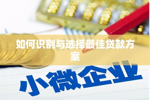 桐城如何识别与选择最佳贷款方案
