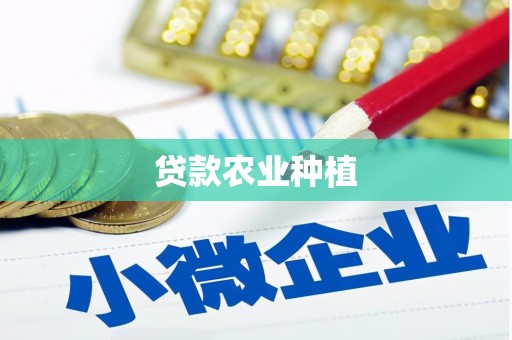桐城贷款农业种植