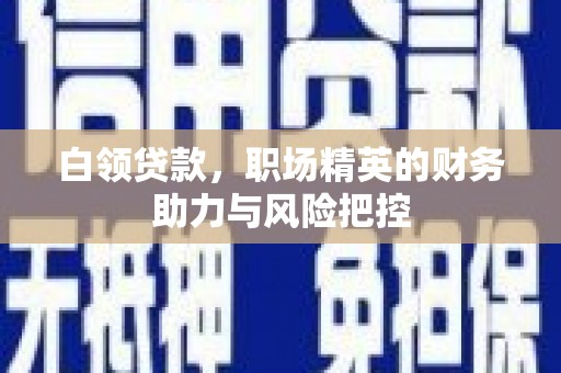 桐城白领贷款,职场精英的财务助力与风险把控 桐城白领贷款,职场精英的财务助力与风险把控